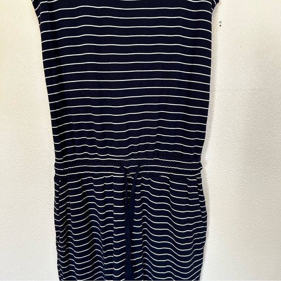 Daily Ritual Terry Sleeveless Jumpsuit Navy & White Size XS - Picture 4 of 7